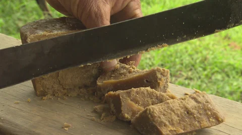 Chopping Sugar with Machete 1 Stock Footage 32627294