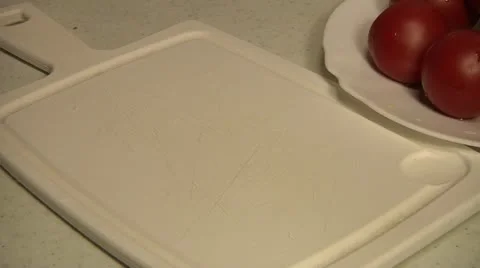 Chopping tomato Stock Footage 11146373