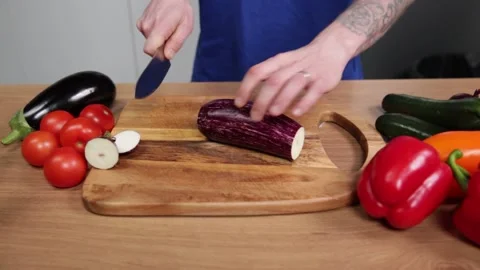 Chopping Vegetables Stock Footage 166862996