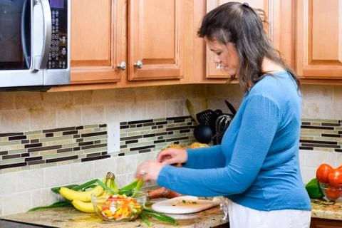 Chopping Vegetables Stock Photos