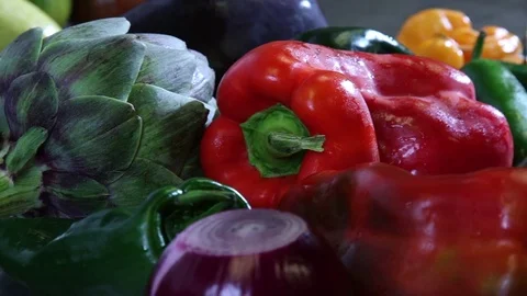Chopping Veggies In Restaurant Stock Footage 82734384