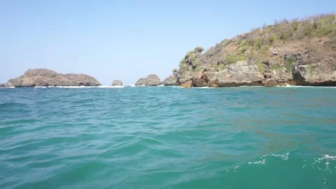 Choppy Kasap Beach Stock Footage 220638133