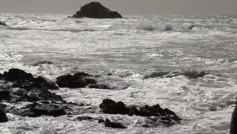 Choppy Sea Stock Footage 1137087