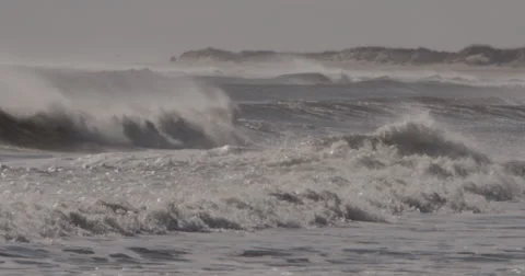 Choppy Surf Stock Footage 45801262