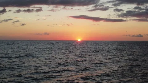 ChoppyOceanSunset Stock Footage 177588712