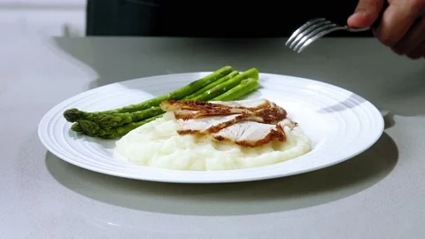 Chops meat in a plate Stock-Footage 170609306