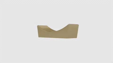 Chopstick Holder Rotating on a Transparent Background. Seamless Loop. 4K Видео 331529590