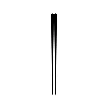 Chopstick Silhouette Stock Illustration