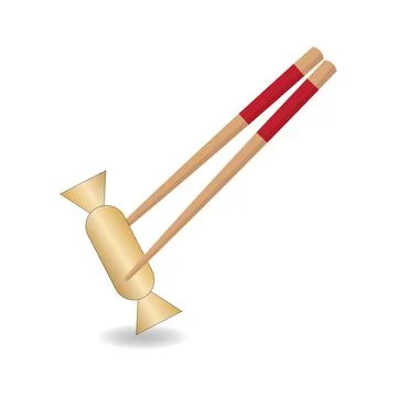 Chopsticks candy Stock Illustration