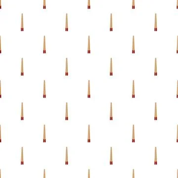 Chopsticks pattern creating a seamless traditional asian design Stock Illustration