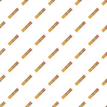 Chopsticks seamless pattern on white background イラスト素材
