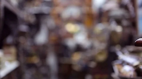 Chor Bazaar - Antique Indian Thieves Market  MUMBAI, Maharashtra, INDIA. Stock Footage 74613713