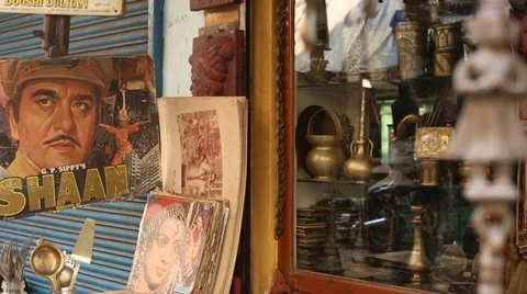 Chor Bazaar, Mumbai, India Stock Footage 33197539