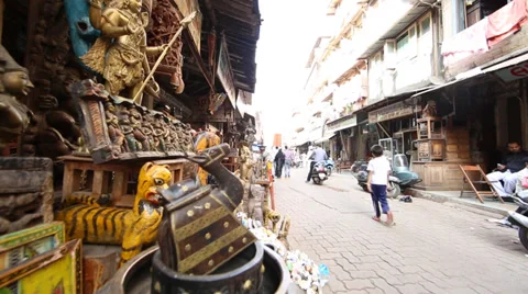 Chor Bazaar, Mumbai, India Stock Footage 33203531