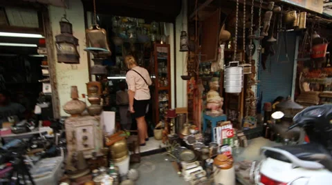Chor Bazaar, Mumbai, India Stock Footage 33448409