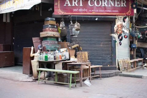Chor Bazaar in Mumbai Stock Photos
