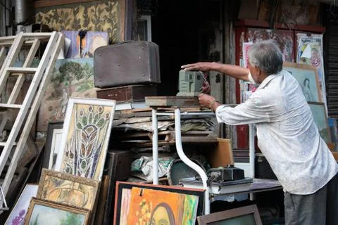 Chor Bazaar in Mumbai Stockfoto's