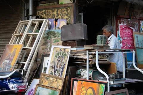 Chor Bazaar in Mumbai Stock Photos