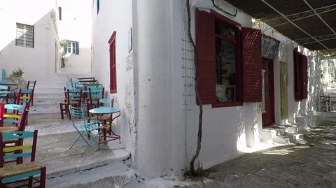 Chora in Amorgos island, Greece Stock Footage 80602216