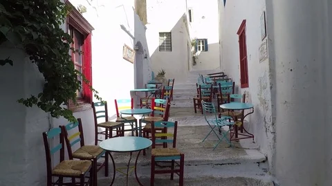Chora in Amorgos island, Greece Video stock 80667116