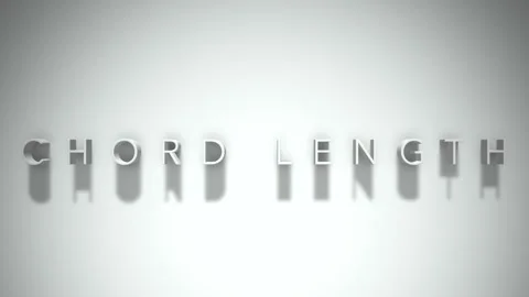 Chord length 3D title animation white text on a white background Stock Footage 299647547