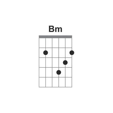 Chords icon Bm 스톡 일러스트