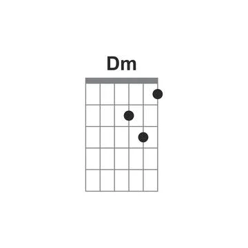 Chords icon Dm 스톡 일러스트