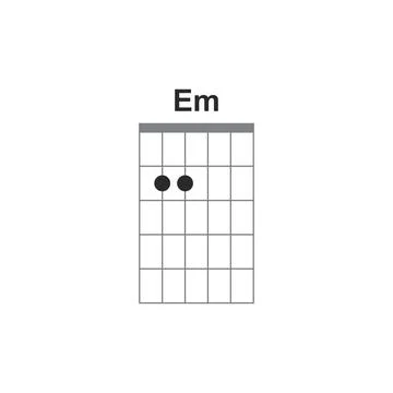 Chords icon Em 스톡 일러스트