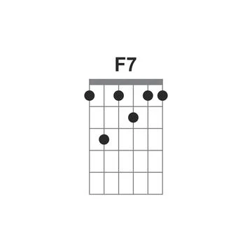 Chords icon F7 스톡 일러스트