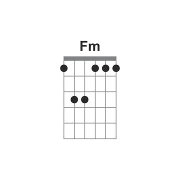 Chords icon Fm Stock Illustration