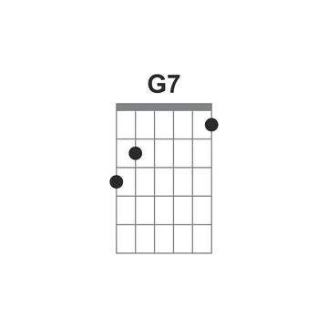 Chords icon G7 Stock Illustration