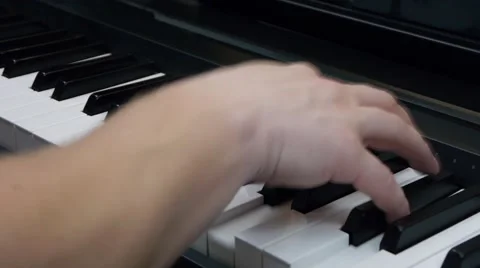 Chords on piano Stock Footage 64274663