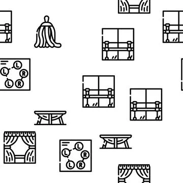 Choreography Dance Vector Seamless Pattern 스톡 일러스트