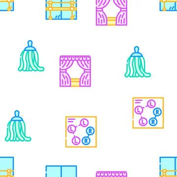 Choreography Dance Vector Seamless Pattern Stockillustratie