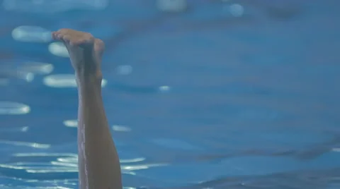 Choreography swimming pool Stock Footage 64928626