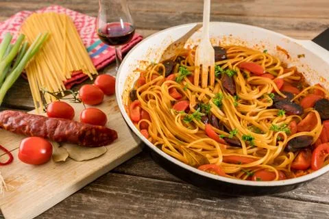 Chorizo dish Stock Photos