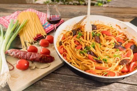 Chorizo dish Stock Photos