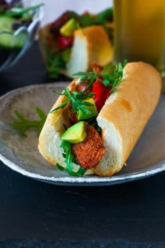 Chorizo rolls Foto stock