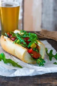 Chorizo rolls Stock Photos