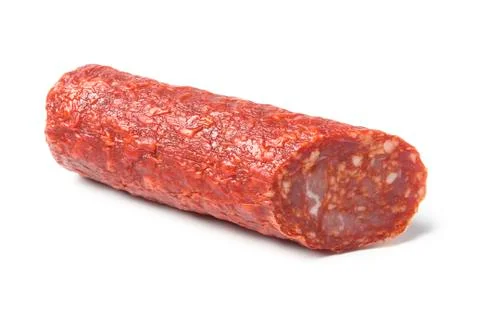 Chorizo slice 스톡 사진