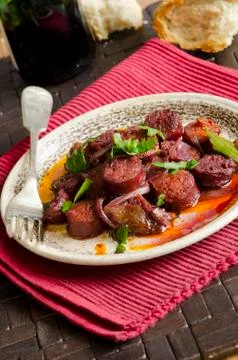 Chorizo tapas Stock Photos