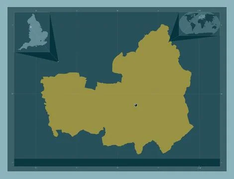 Chorley, England - Great Britain. Solid color shape 库存插图