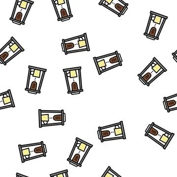 Chorreador coffee vector seamless pattern Stock Illustration