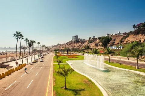 Chorrillos beach Stock Photos