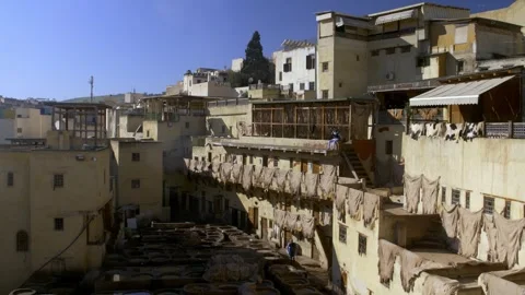 Chouara Tannery Stock Footage 266934213