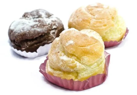 Choux cream Stock Photos