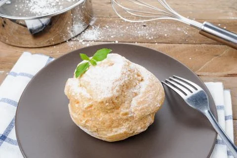 Choux cream Foto stock
