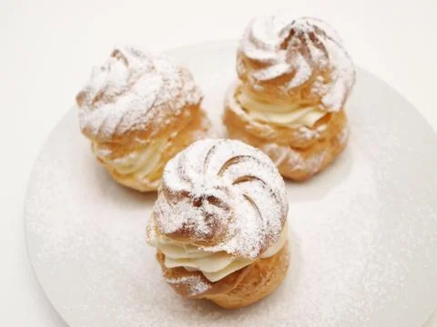 Choux pastry buns Foto stock