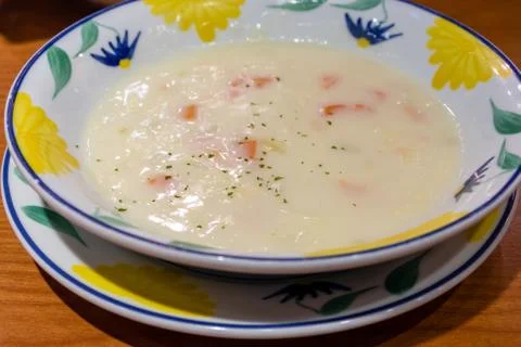 Chowder in a bowl Stock Photos