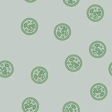 Chowder fish line seamless pattern Stock Illustration
